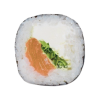 With salmon and cheese