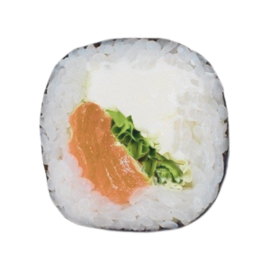 With salmon and cheese